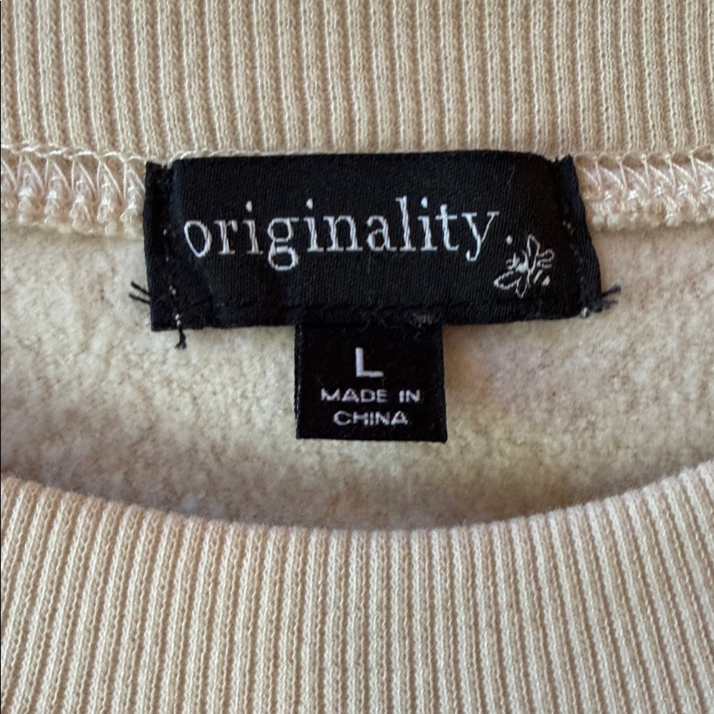 Spiritual Gangster Cream Smiley Face Sweater - Picture 2 of 4